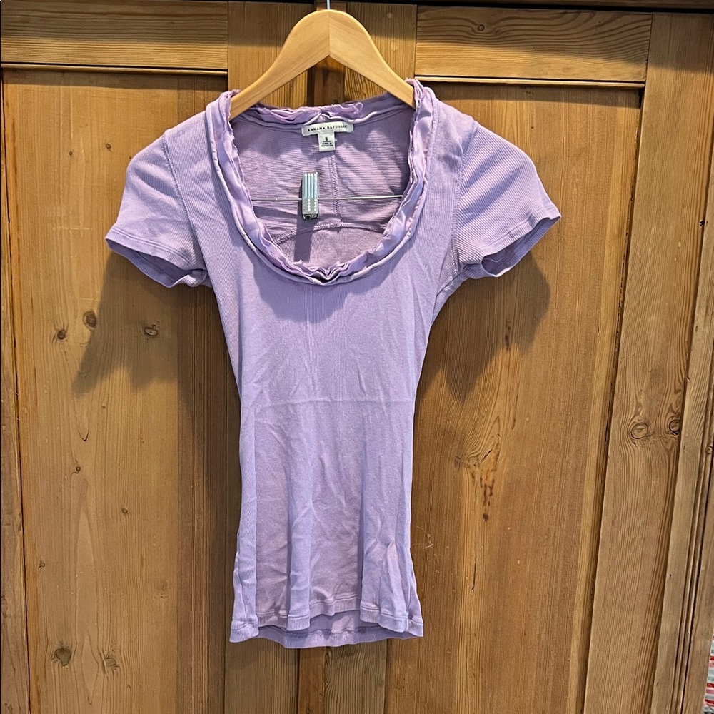 Banana Republic Purple Short Sleeve Top